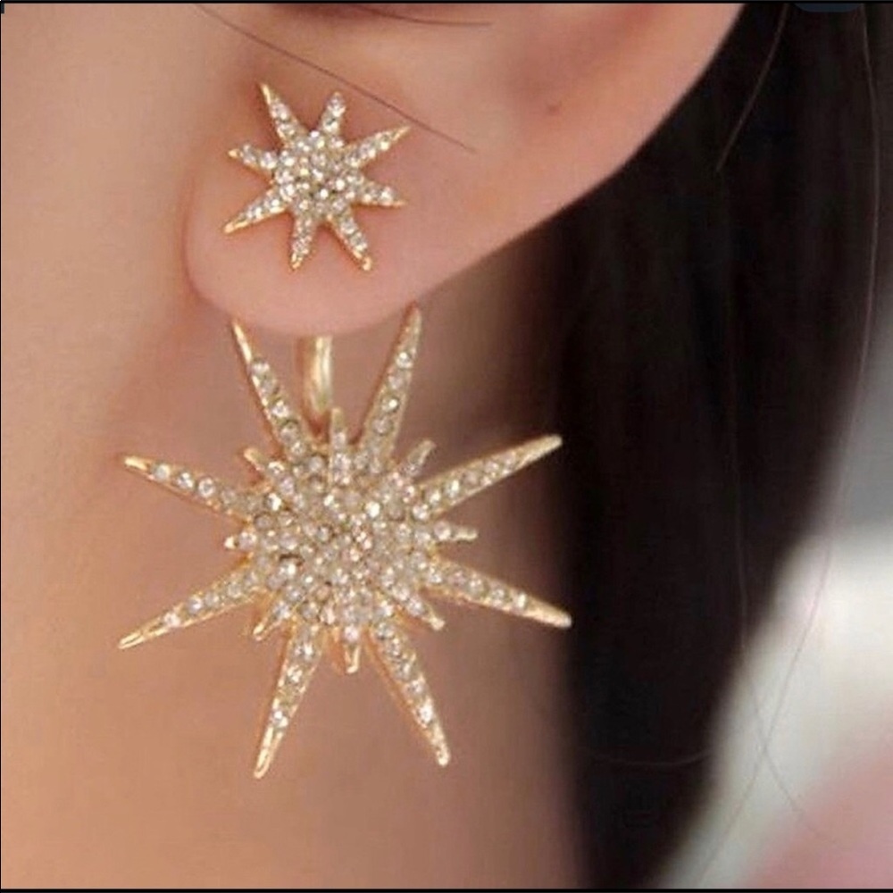 Crystal Double Sided Earrings
